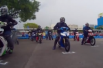 [Clip] Cận cảnh đua xe Yamaha Exciter trong sân.