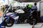 Cận cảnh Yamaha R25 xanh GP đầu tiên xuất hiện tại Sài Gòn
