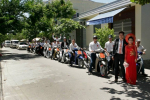 Anh em câu lạc bộ Honda SH đi rước dâu tại Đà Nẵng