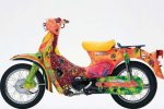 Ngắm màu sơn nghệ thuật của Honda Cub 50