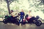 Ba nữ Biker 9X sở hữu mô tô khủng cùng hội tụ tại Hà Nội