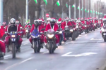 Dàn moto pkl với hàng loạt ông già noen chào đón giáng sinh