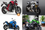 So sánh Kawasaki Z1000, Honda CB1000R, BMW S1000R và Suzuki GSX-S1000