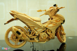 Cận cảnh Exciter 150 Phiên bản gỗ của biker Sài Gòn