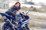 Hot Girl xinh đẹp cá tính bên chiếc Sportbike thần thánh Yamaha R6