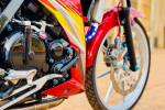 Satria 150 độ cực chất với sắc đỏ đón xuân của biker Bình Phước