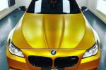 BMW M Series Wrap Dán Đổi Màu Vàng Nhôm Mờ Ánh Kim Siêu Đỉnh - SaiGon Car Wrap