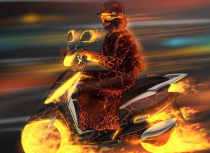 Mùa nắng nóng và những sự cố nguy hiểm có thể làm đăng xuất người đi xe máy
