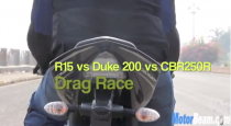 [Clip] Test tốc độ giữa CBR250i, KTM Duke 200 và R15.