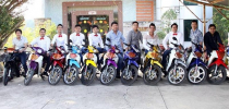 Dàn xe 2 thì: Ya Z và Sport (xì po) rước dâu ở Tây Ninh.