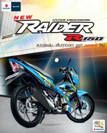 Thiết kế và màu sắc Raider R150 bên Thailand