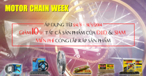 Motor Chain Week- Tuần lễ vàng cho các sản phẩm D.I.D & Siam.