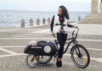 Beach Vintage Side - xe đạp điện sidecar