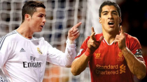 Cuộc đua Chiếc giày vàng châu Âu: Suarez lép vế Ronaldo