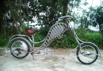 Xe đạp điện tự chế độc nhất vô nhị tại Việt Nam