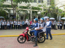 Honda tập huấn kỹ năng lái xe máy cho học sinh lớp 12 tại Đà Nẵng