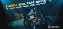 Nữ biker xinh đẹp cá tính cùng Suzuki Big Boy 250 Cafe Racer