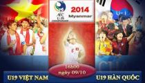 U19 Việt Nam - U19 Hàn Quốc (16h00 ngày 9/10): Bắt đầu giấc mơ World Cup