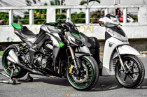 Cặp đôi SH300i và Z1000 của biker Việt