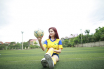 Cô cổ động viên xinh đẹp của đội bóng Sông Lam Nghệ An