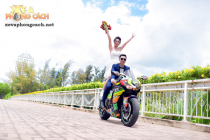 Honda CBR1000RR độ rất chất trong bộ ảnh cưới tuyệt đẹp của Biker Sài Gòn