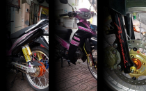 Sirius 110 độ thêm nhiều đồ chơi của Biker trẻ đất Việt