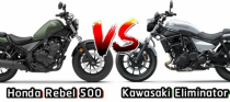 Kawasaki Eliminator vs Honda Rebel 500 trên bàn cân thông số