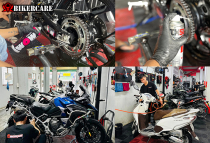Rửa xe máy xe máy, mô tô pkl chuyên nghiệp tại quận 11 cùng Bikercare