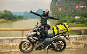 Cô gái xuyên Việt hơn 4000km cùng Honda Winner X