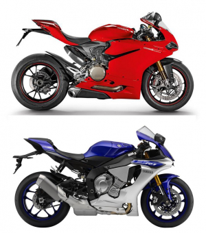 2 siêu phẩm đang hot hiện nay - Ducati 1299 Panigale so găng cùng Yamaha YZF-R1 2015