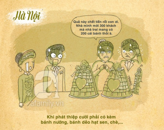 Khác biệt giữa Đám cưới Sài Gòn và Hà Nội