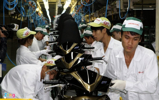 Quy trình lắp ráp Honda Air Blade 125 tại Việt Nam