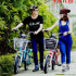 Teen Việt cực dễ thương bên cạnh xe đạp điện Hàn Quốc TAILG
