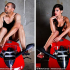 Khó đỡ với hình ảnh mỹ nam bắt chước mỹ nữ tạo dáng bên Ducati 1199
