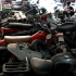 Kho xe môtô cũ trong xưởng phục chế ở Hà Nội
