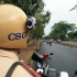 Camera trên mũ CSGT đối phó người vi phạm ở Sài Gòn