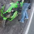 Một biker pkl lao xuống mương do ôm cua không đúng kỹ thuật
