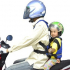 Vị trí nguy hiểm khi cho trẻ con ngồi xe máy