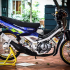 Satria đầu dẹp dọn đầy phong cách của biker Việt