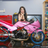 Bộ ảnh bóng hồng Sexy sở hữu Kawasaki Kips 150 độ siêu đỉnh trên đất Thái